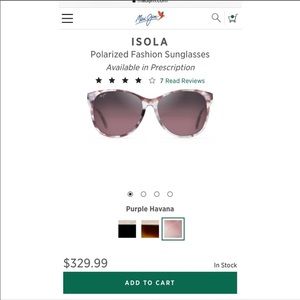 Maui Jim Rose Isola Polarized Sunglasses